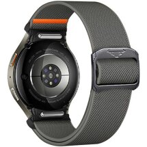 Ремешок Deexe Orbit Flex для Samsung Galaxy Watch 4 / 5 / 6 / 7 / FE (40mm) - Dark Grey: фото 1 из 5