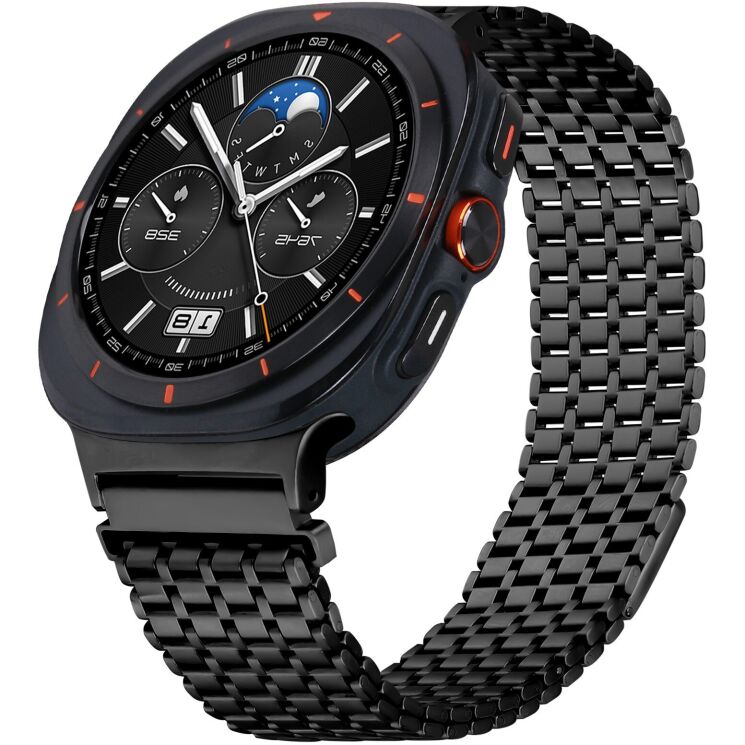 Ремінець Deexe Pulsar для Samsung Galaxy Watch 8 (40/44mm) / 8 Classic / Ultra (2025) - Black: фото 2 з 8