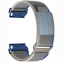 Ремешок Deexe Ranger для часов Garmin c креплением Quick Fit 22mm - Blue / Grey: фото 1 из 3