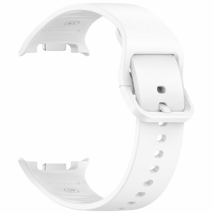 Ремешок Deexe Silicone Band для Samsung Galaxy Watch 8 (40/44mm) / 8 Classic - White: фото 3 из 7