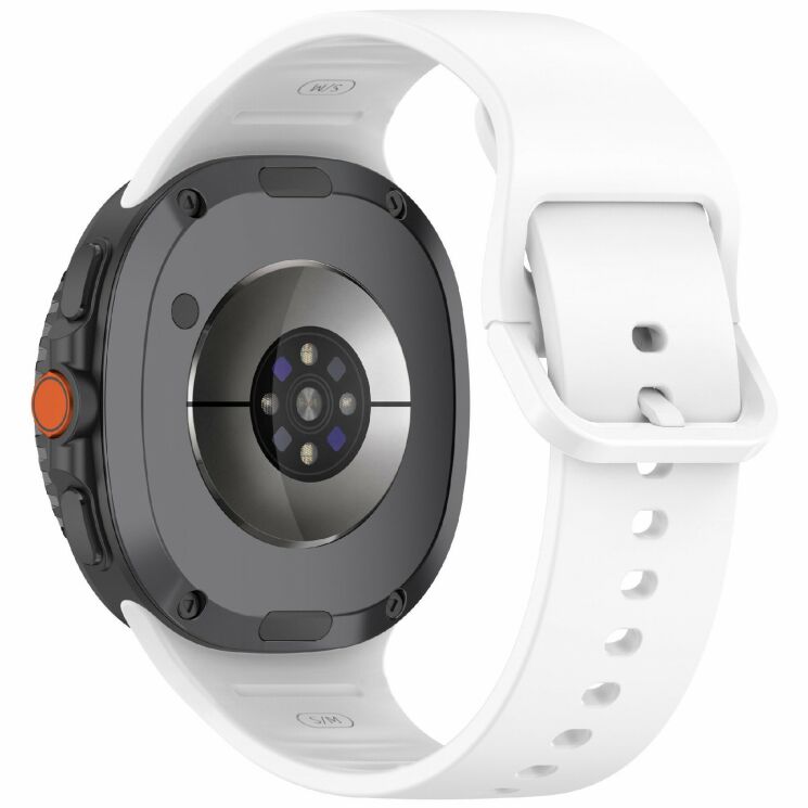 Ремешок Deexe Silicone Band для Samsung Galaxy Watch 8 (40/44mm) / 8 Classic - White: фото 1 из 7