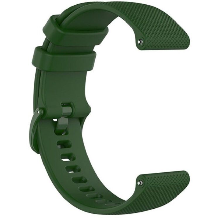 Ремешок Deexe Silicone Watchband для Huawei Watch GT 3 (46mm) - Army Green: фото 4 из 8