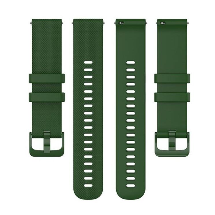 Ремешок Deexe Silicone Watchband для Huawei Watch GT 3 (46mm) - Army Green: фото 5 из 8