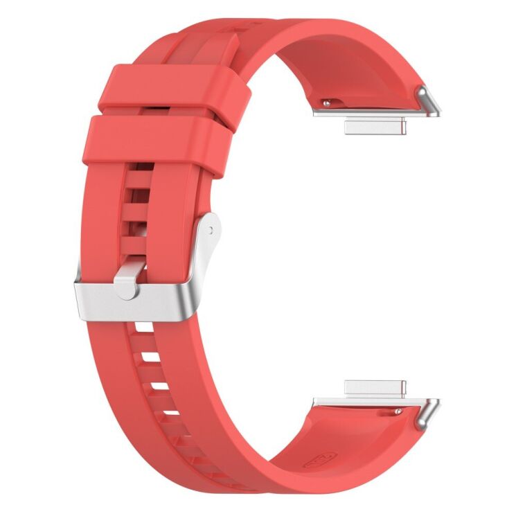 Ремешок Deexe Soft Line для Huawei Watch Fit 2 - Red: фото 3 из 12