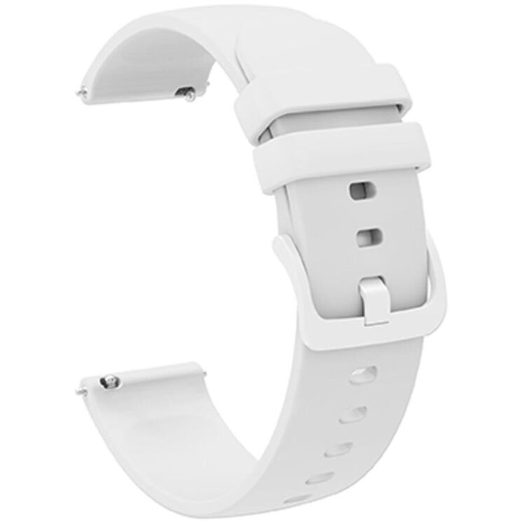 Ремешок Deexe Soft Silicone для часов с шириной крепления 18 мм - White: фото 1 из 7