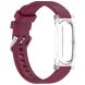 Ремінець Deexe Soft Silicone для Google Fitbit Air - Wine Red (258001WR). Фото 4 з 9
