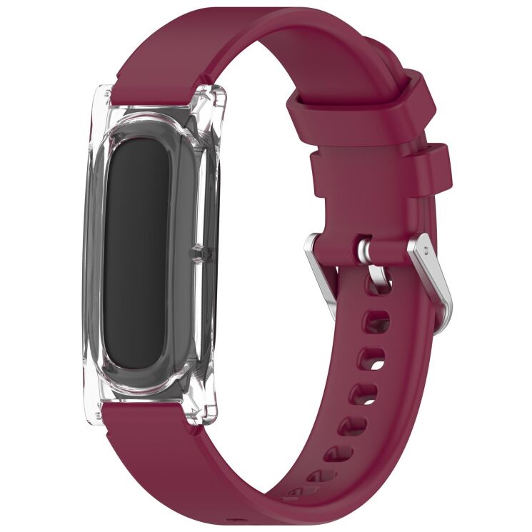 Ремінець Deexe Soft Silicone для Google Fitbit Air - Wine Red: фото 1 з 9