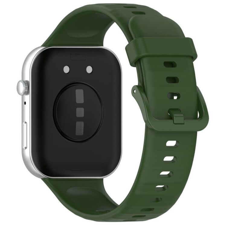 Ремінець Deexe Soft Silicone для Huawei Watch Fit 3 - Army Green: фото 1 з 7