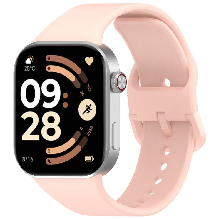 Ремешок Deexe Soft Silicone для Xiaomi Redmi Watch 6 - Light Pink: фото 4 из 12