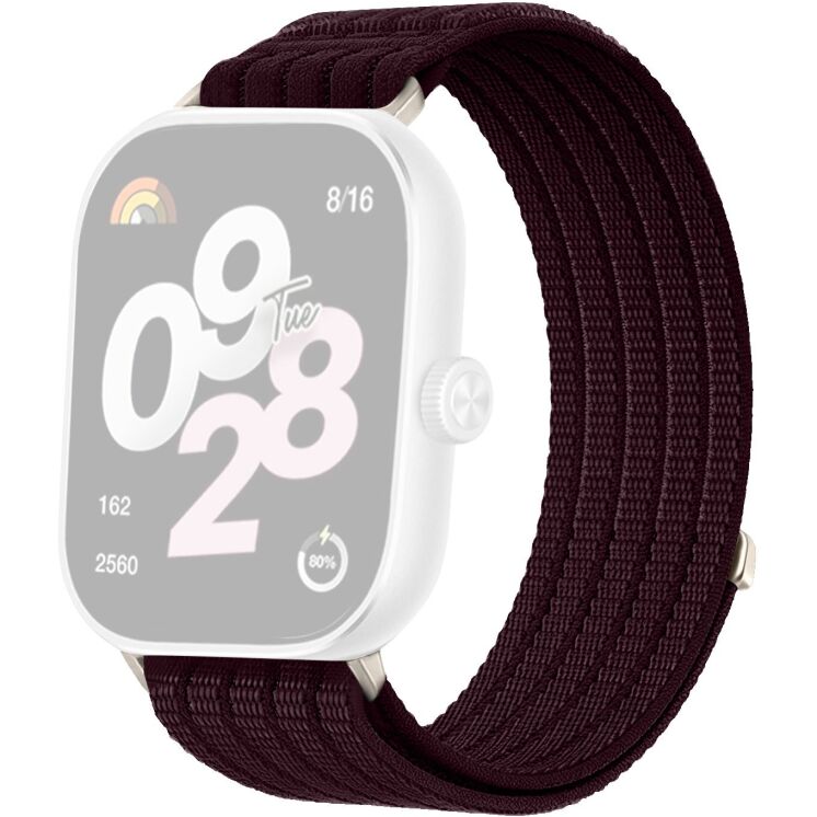 Ремешок Deexe Soft Weave для Xiaomi Redmi Watch 4 / Watch 5 / Watch 6 / Mi Smart Band 8 Pro / Band 9 Pro - Smoky Purple: фото 1 из 5