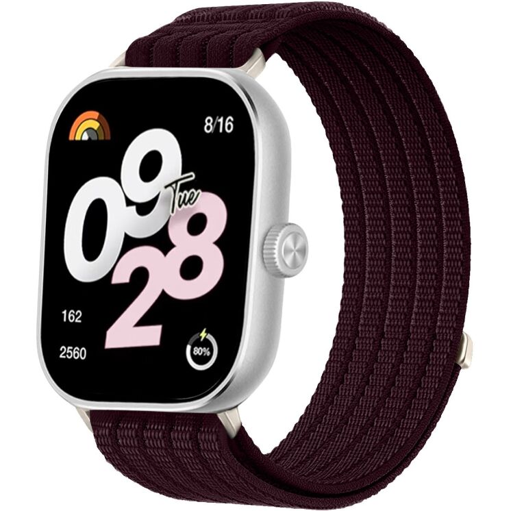 Ремешок Deexe Soft Weave для Xiaomi Redmi Watch 4 / Watch 5 / Watch 6 / Mi Smart Band 8 Pro / Band 9 Pro - Smoky Purple: фото 2 из 5