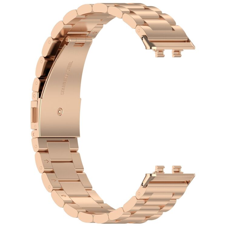 Ремешок Deexe Stainless Steel для Huawei Band 11 Pro / Band 11 - Rose Gold (410603RG) Ремешок Deexe Stainless Steel для Huawei Band 11 Pro / Band 11 - Rose Gold: фото 4 из 10