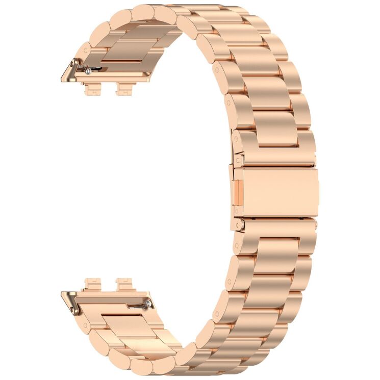 Ремешок Deexe Stainless Steel для Huawei Band 11 Pro / Band 11 - Rose Gold (410603RG) Ремешок Deexe Stainless Steel для Huawei Band 11 Pro / Band 11 - Rose Gold: фото 3 из 10