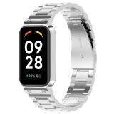 Ремешок Deexe Stainless Steel для Xiaomi Redmi Smart Band 2 / Smart Band 8 Active - Silver: фото 1 из 11
