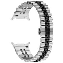 Ремешок Deexe Stainless Steel QuickFit для Samsung Galaxy Watch Ultra (2025) - Silver / Black: фото 1 из 7