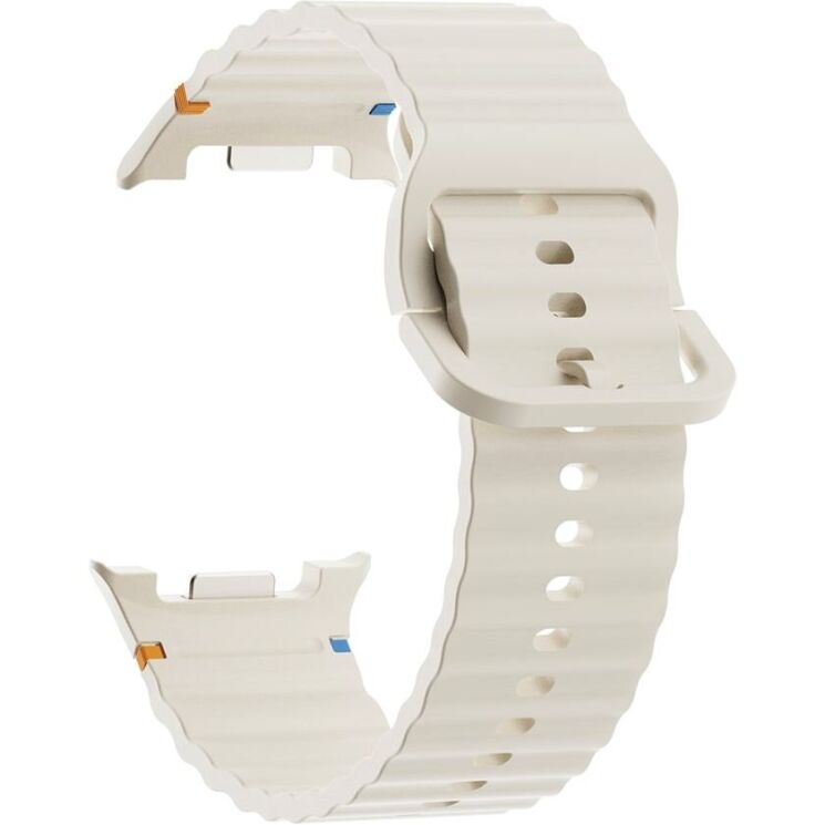 Ремінець KALEBOL Silicone Strap для Samsung Galaxy Watch 8 (40/44mm) / 8 Classic - Beige: фото 1 з 7