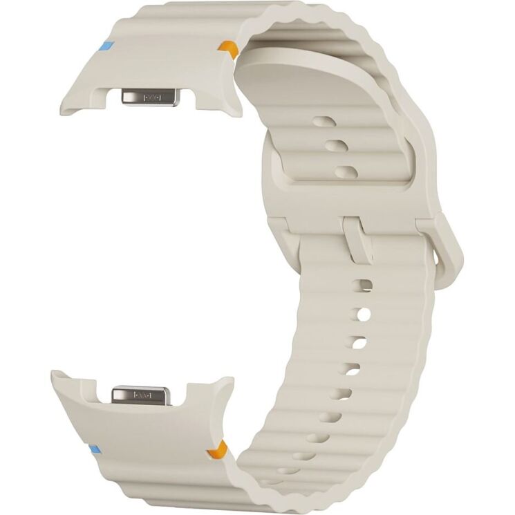 Ремінець KALEBOL Silicone Strap для Samsung Galaxy Watch 8 (40/44mm) / 8 Classic - Beige: фото 2 з 7