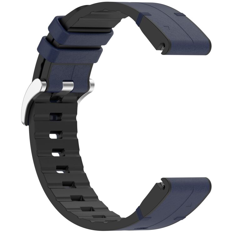 Ремешок Reframe Leather Coated для часов Garmin с шириной крепления QuickFit 20mm - Dark Blue: фото 3 из 7
