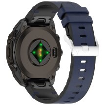 Ремешок Reframe Leather Coated для часов Garmin с шириной крепления QuickFit 20mm - Dark Blue: фото 1 из 7