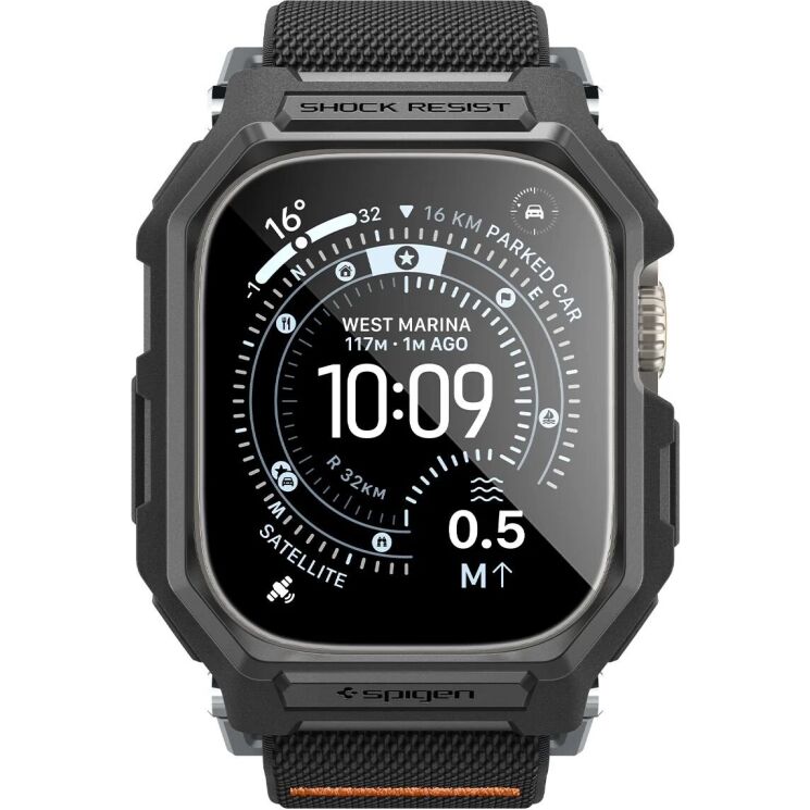 Ремінець Spigen Lite Fit Pro with Screen Protector для Apple Watch Ultra / Ultra 2 / Ultra 3 (49mm) ACS11415 - Black: фото 4 з 15