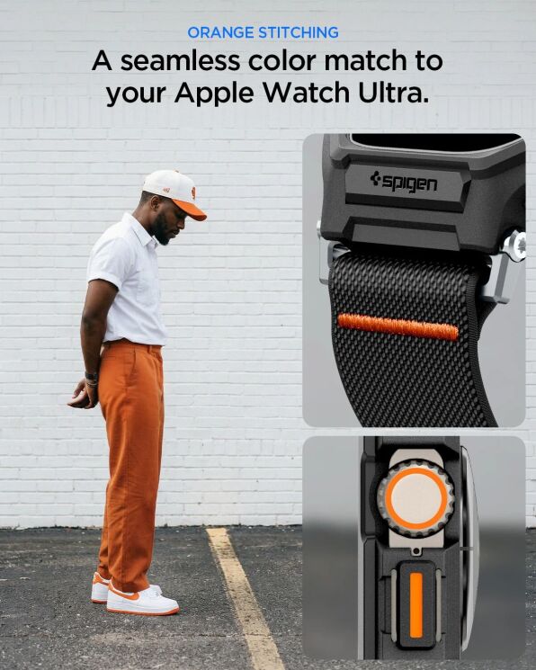 Ремінець Spigen Lite Fit Pro with Screen Protector для Apple Watch Ultra / Ultra 2 / Ultra 3 (49mm) ACS11415 - Black: фото 12 з 15