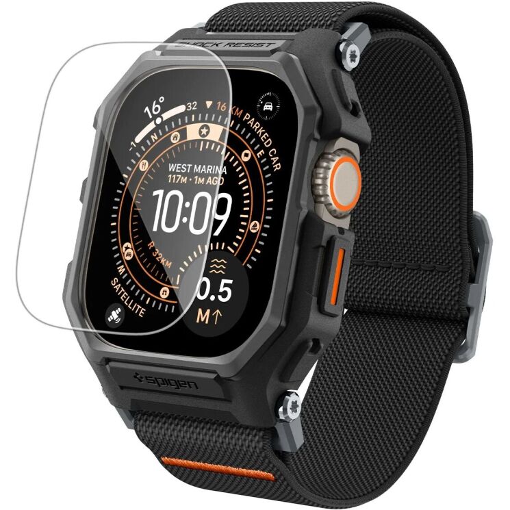 Ремінець Spigen Lite Fit Pro with Screen Protector для Apple Watch Ultra / Ultra 2 / Ultra 3 (49mm) ACS11415 - Black: фото 1 з 15