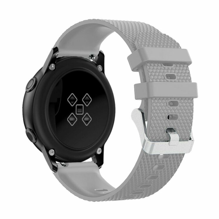 Ремінець UniCase Rhombus Texture для Samsung Watch Active / Active 2 40mm / Active 2 44mm - Grey: фото 2 з 3