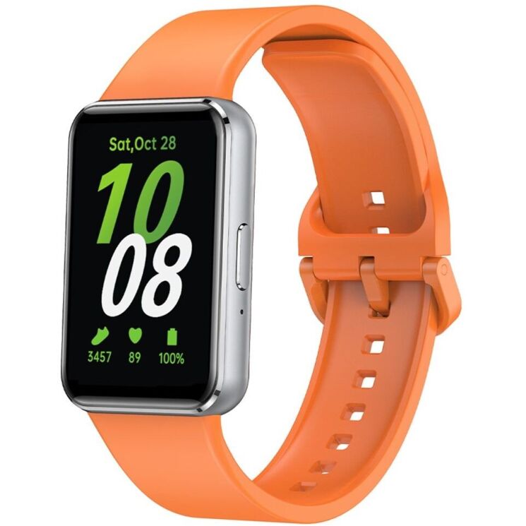 Ремінець UniCase Silicone Strap для Samsung Galaxy Fit 3 - Orange: фото 1 з 3