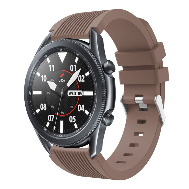 Ремешок UniCase Soft Line для Samsung Galaxy Watch 3 (45mm) - Coffee: фото 4 из 4