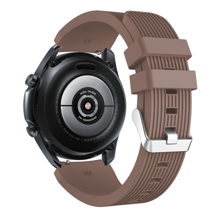 Ремешок UniCase Soft Line для Samsung Galaxy Watch 3 (45mm) - Coffee: фото 1 из 4