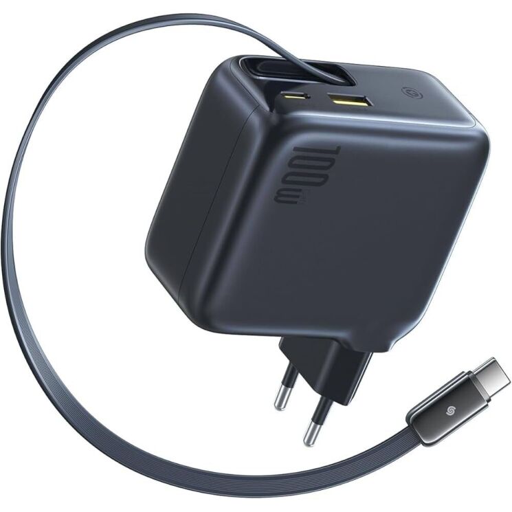 Сетевое зарядное устройство Baseus EnerCore CJ11 2C+U (100W) + кабель Type-C (E0120M00) - Black: фото 3 из 19