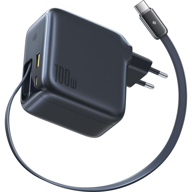 Сетевое зарядное устройство Baseus EnerCore CJ11 2C+U (100W) + кабель Type-C (E0120M00) - Black: фото 4 из 19