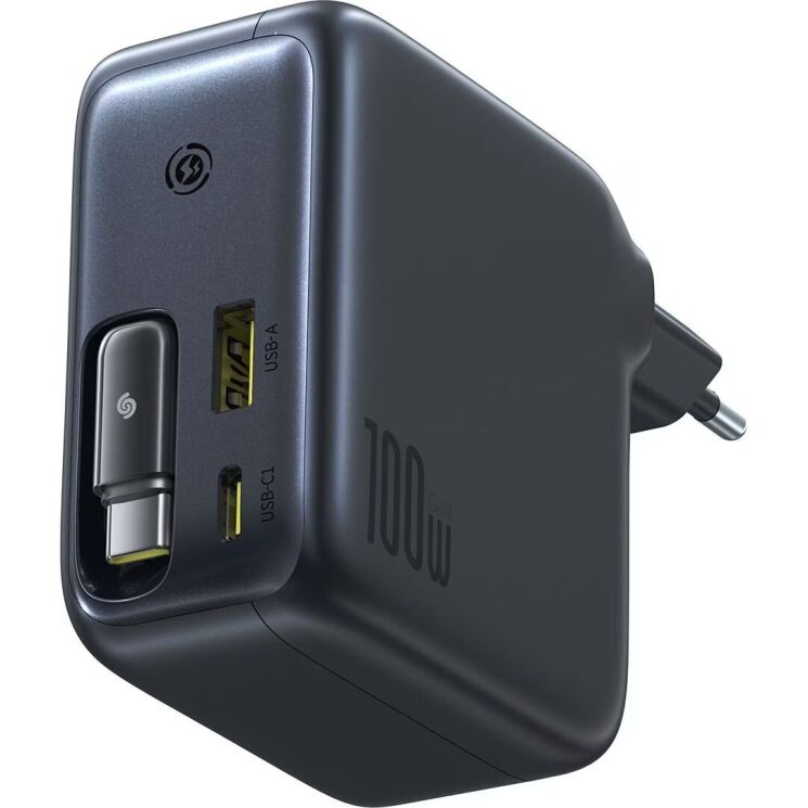 Сетевое зарядное устройство Baseus EnerCore CJ11 2C+U (100W) + кабель Type-C (E0120M00) - Black: фото 2 из 19