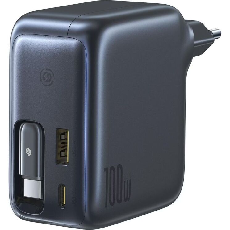 Сетевое зарядное устройство Baseus EnerCore CJ11 2C+U (100W) + кабель Type-C (E0120M00) - Black: фото 1 из 19