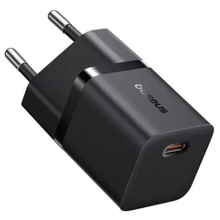 Мережевий зарядний пристрій Baseus GaN 1C 25W (P10110909113-00) - Black: фото 2 з 6