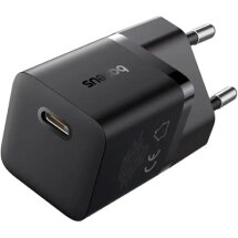Мережевий зарядний пристрій Baseus GaN 1C 25W (P10110909113-00) - Black: фото 1 з 6