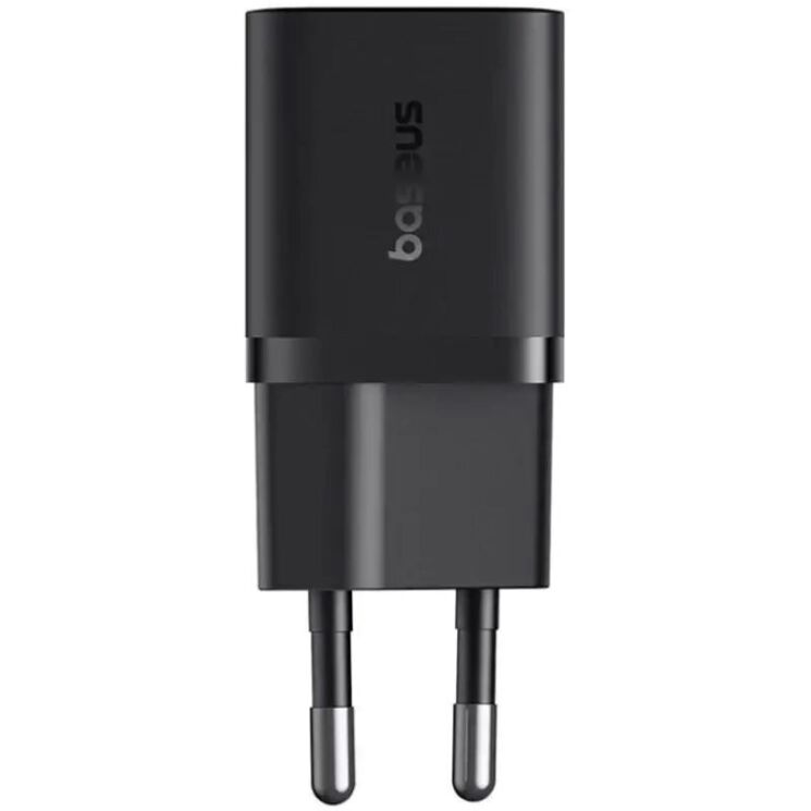 Мережевий зарядний пристрій Baseus GaN 1C 25W (P10110909113-00) - Black: фото 4 з 6