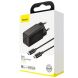 Сетевое зарядное устройство Baseus GaN2 Quick Charger 45W + кабель Type-C (CCGAN-Q01) - Black (141687B). Фото 6 из 20