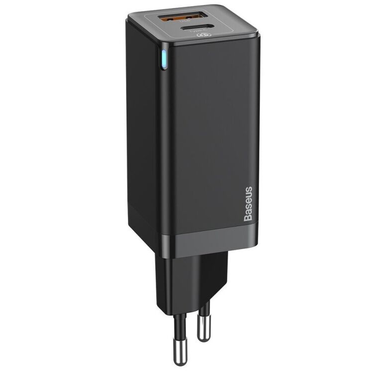 Сетевое зарядное устройство Baseus GaN2 Quick Charger 45W + кабель Type-C (CCGAN-Q01) - Black: фото 4 из 20
