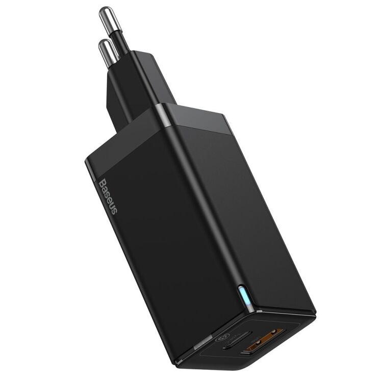 Сетевое зарядное устройство Baseus GaN2 Quick Charger 45W + кабель Type-C (CCGAN-Q01) - Black: фото 3 из 20