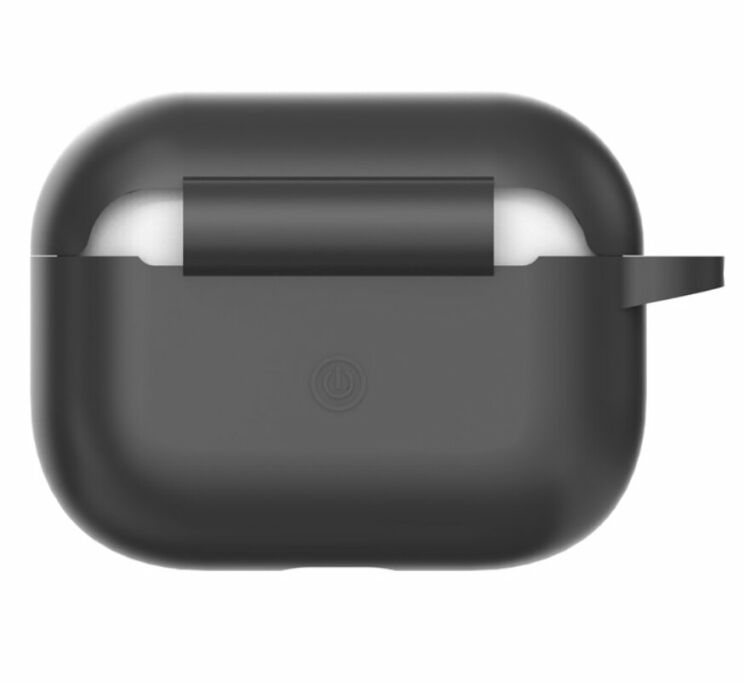 Силіконовий чохол Deexe Silicone Case для Apple AirPods Pro - Black: фото 3 з 10