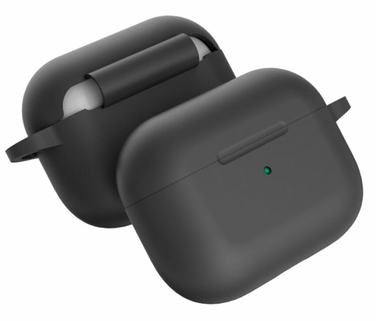 Силіконовий чохол Deexe Silicone Case для Apple AirPods Pro - Black: фото 1 з 10