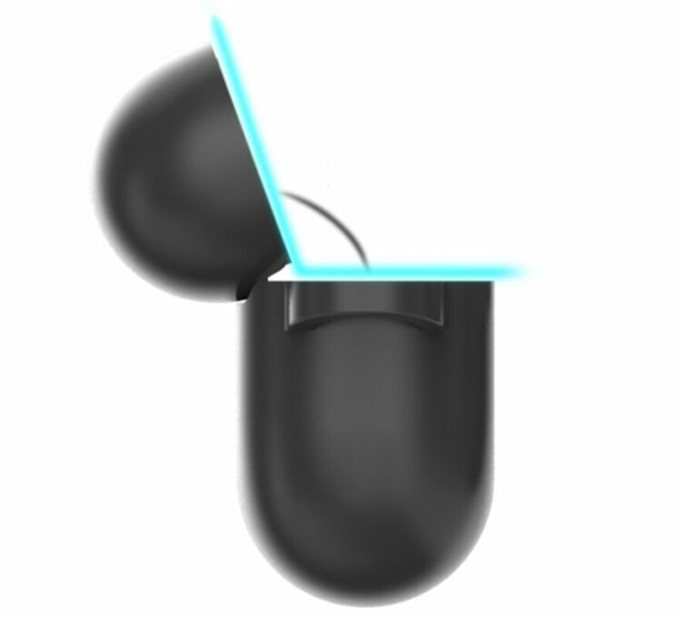 Силіконовий чохол Deexe Silicone Case для Apple AirPods Pro - Black: фото 7 з 10