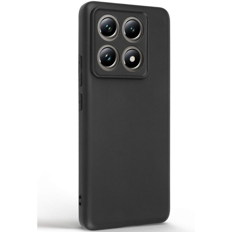 Силиконовый (TPU) чехол ArmorStandart Matte Slim Fit для Xiaomi 14T Pro - Black: фото 2 из 5
