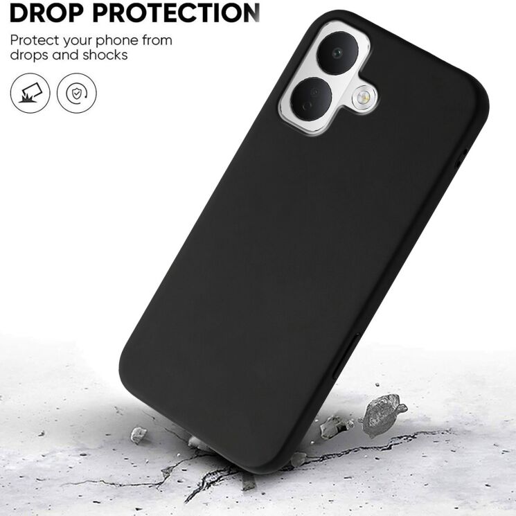 Силіконовий (TPU) чохол Deexe Matte Case для Xiaomi Poco X8 - Black: фото 5 з 8