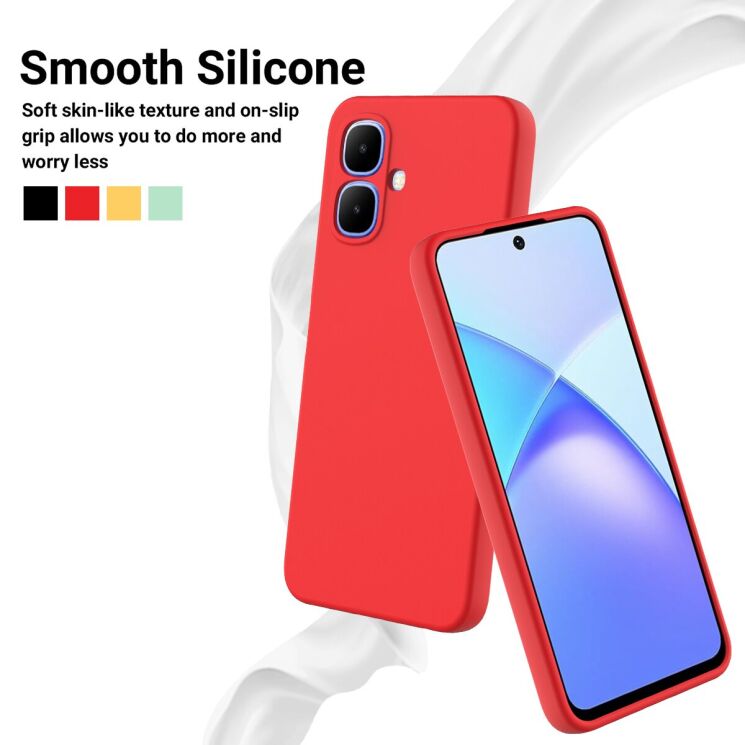 Силиконовый (TPU) чехол Deexe Silicone Case для Infinix Smart 20 - Black: фото 4 из 9