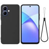 Силиконовый (TPU) чехол Deexe Silicone Case для Infinix Smart 20 - Black: фото 1 из 9