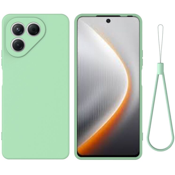 Силіконовий (TPU) чохол Deexe Silicone Case для TECNO Pova 7 Neo - Green: фото 1 з 8