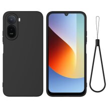 Силиконовый (TPU) чехол Deexe Silicone Case для Xiaomi Redmi A7 Pro - Black: фото 1 из 9