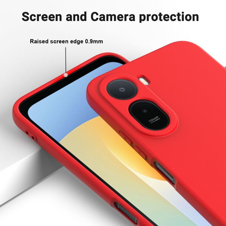 Силиконовый (TPU) чехол Deexe Silicone Case для Xiaomi Redmi A7 Pro - Red: фото 5 из 9